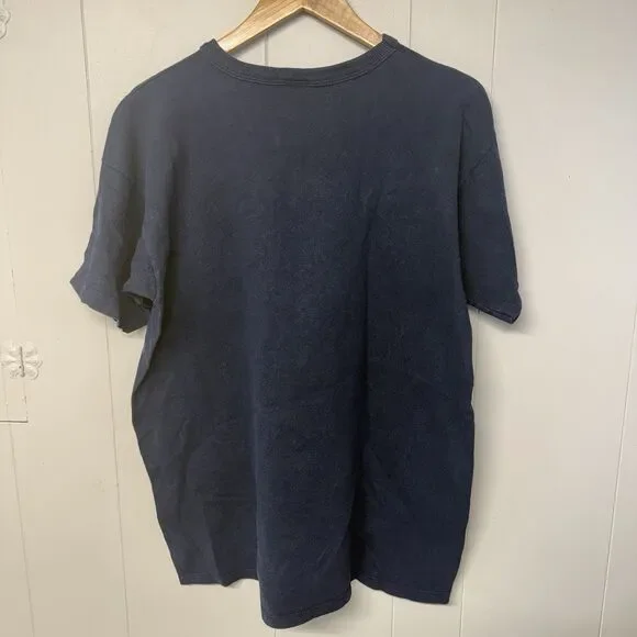 Vintage Champion Roosevelt Rough Riders Alumni T Shirt Made in USA Blue Men XL - Picture 9 of 9